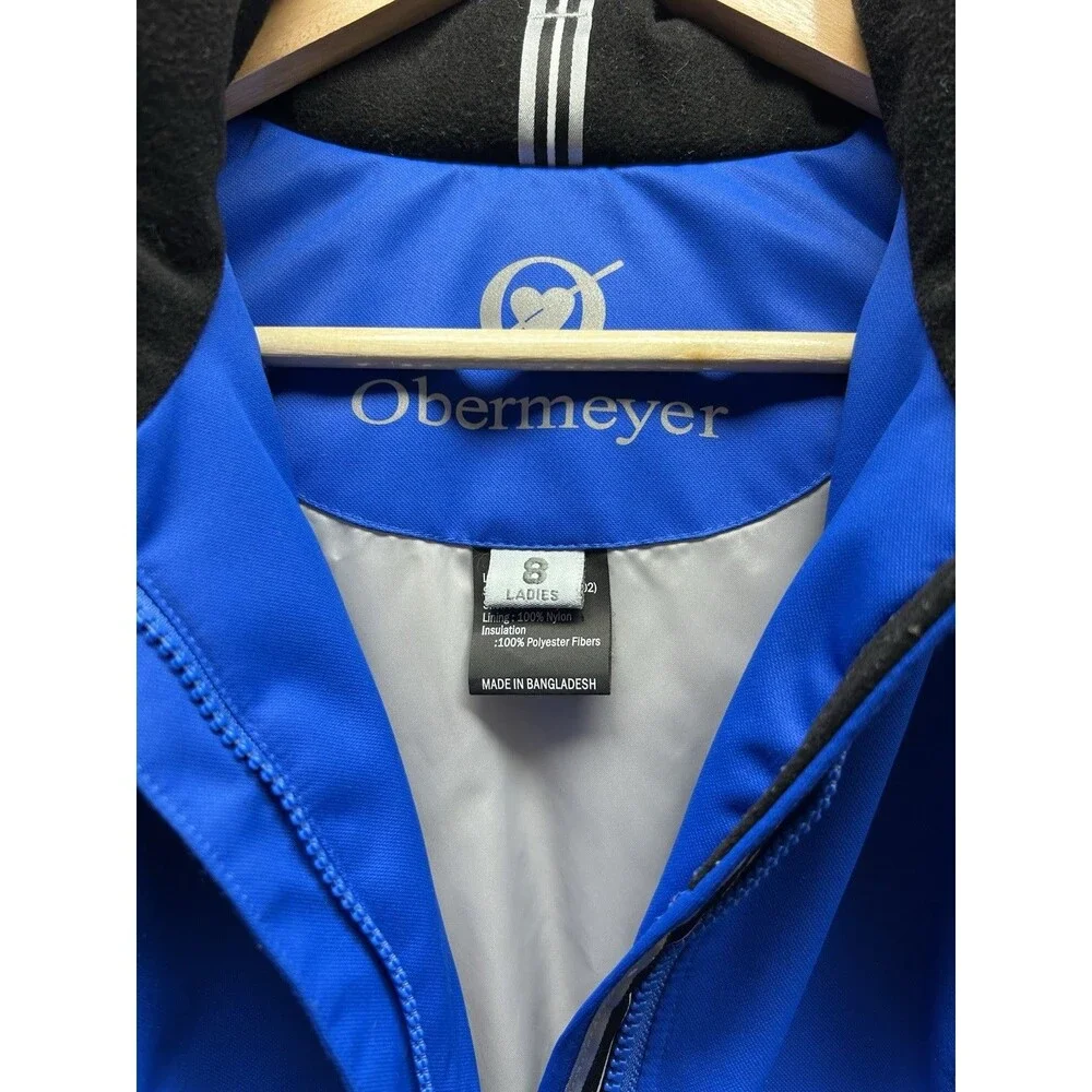 Obermeyer Women’s 8 Royal Blue Full Zip Ski/snowboard Jacket Hooded